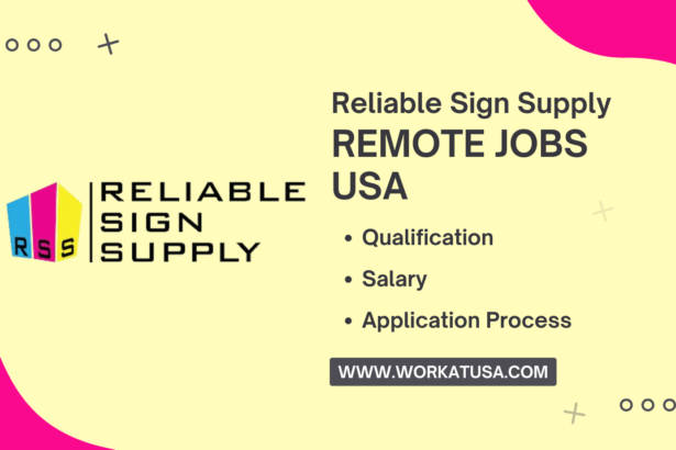 Reliable Sign Supply Remote Jobs USA