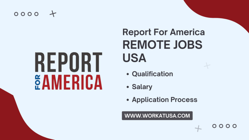 Report For America Remote Jobs USA